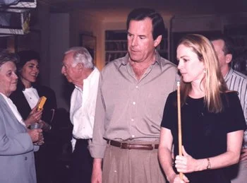 Walter Cronkite, Peter Jennings and Anne Hearst